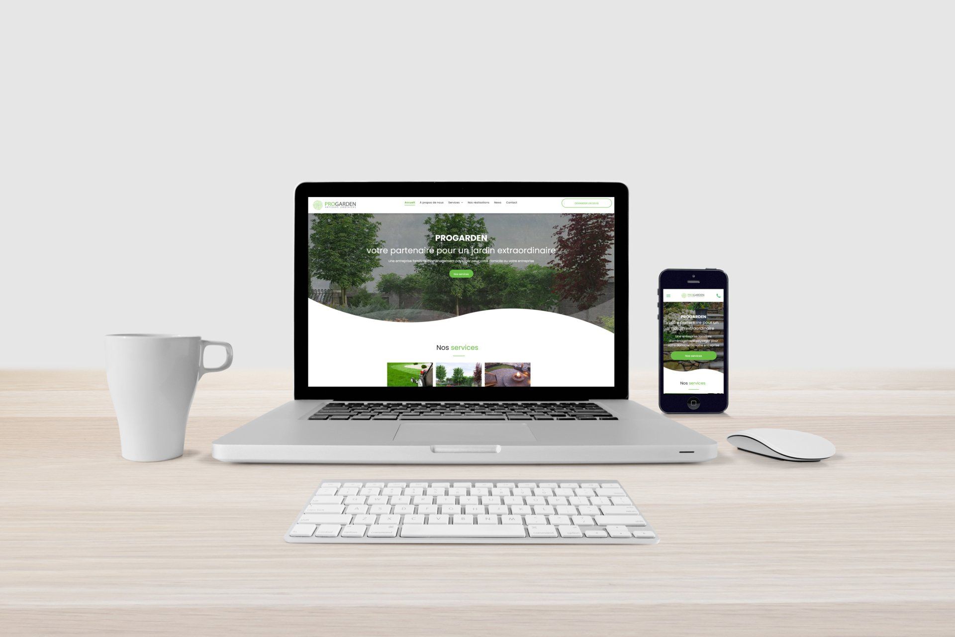 VERSUS Communication site internet Progarden Braine-l'Alleud