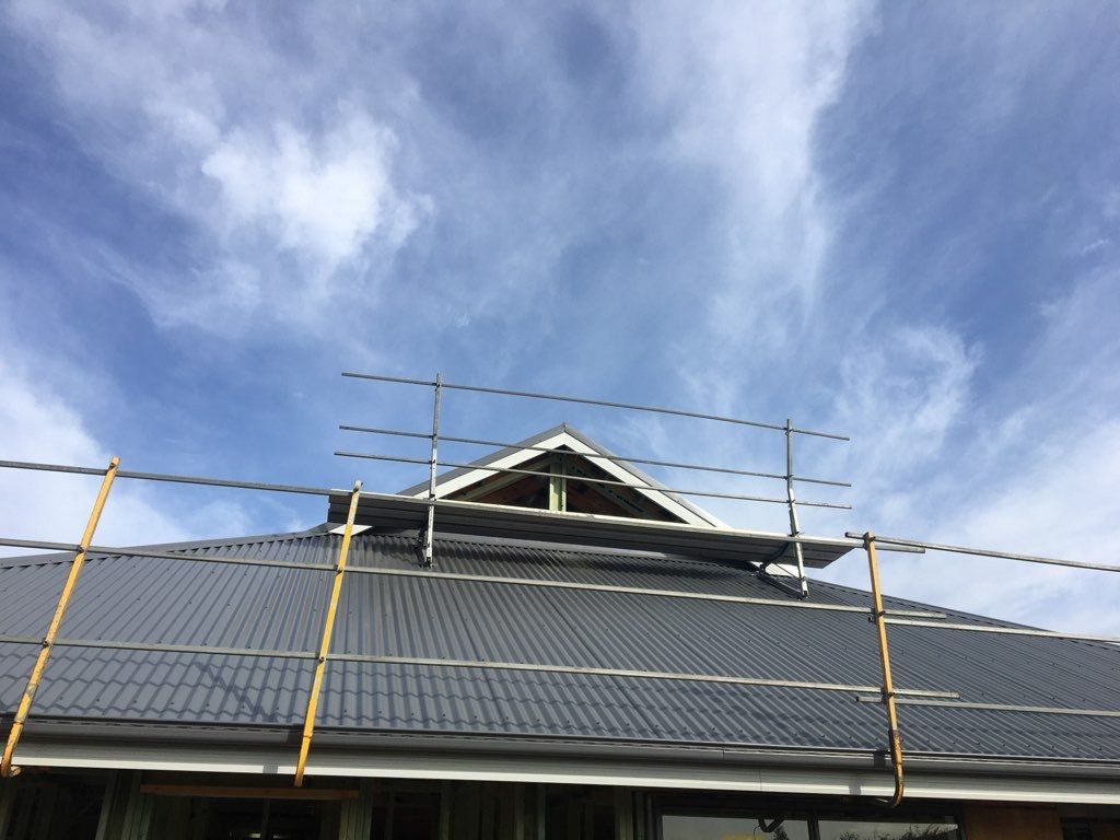 Roof Railings With Platform — Roof Safety Systems in Sandgate, NSW