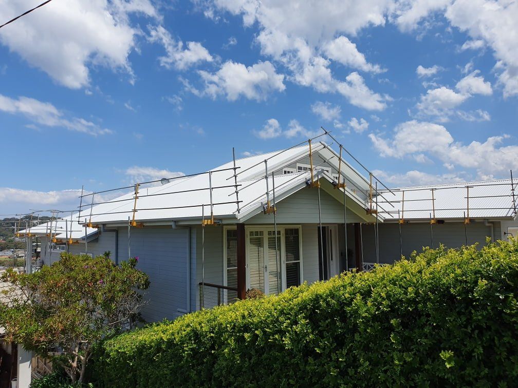 Contemporary House Under Construction — Roof Safety Systems in Central Coast, NSW