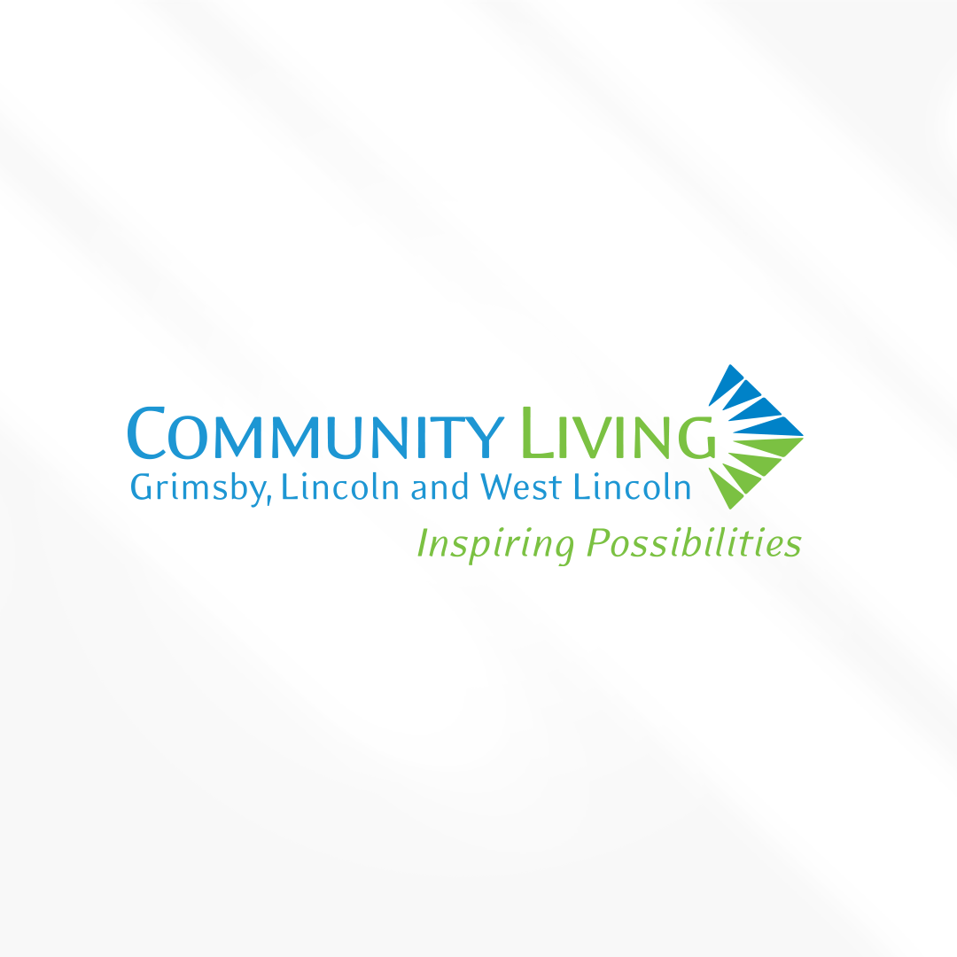 A logo for community living grimsby lincoln and west lincoln