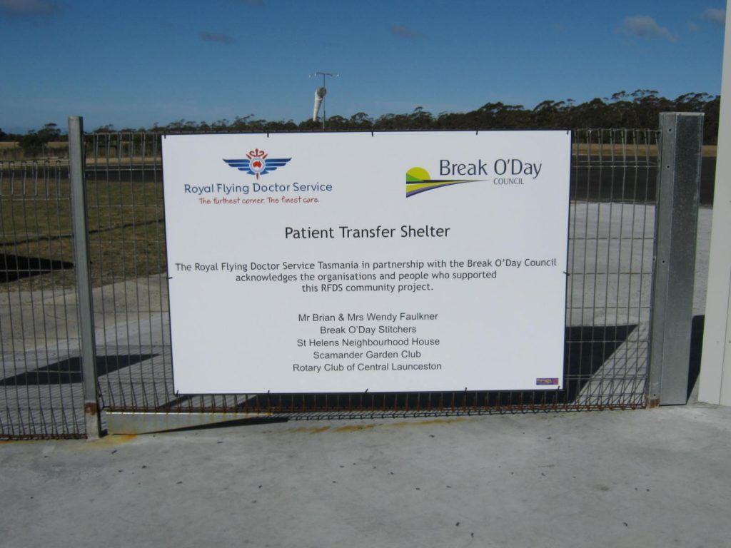 Royal flying Doctor Service Signage