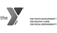The ymca logo is for youth development for healthy living for social responsibility.