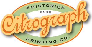 A logo for historic citrograph printing co.