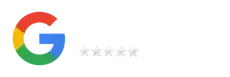 A google logo with three stars on a white background.
