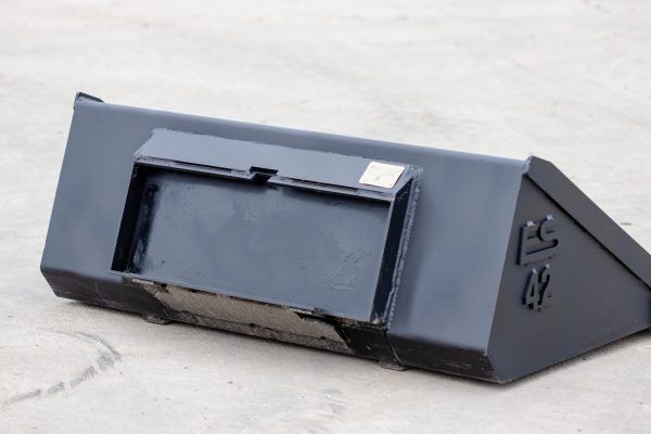 A black bucket with the number 42 on it