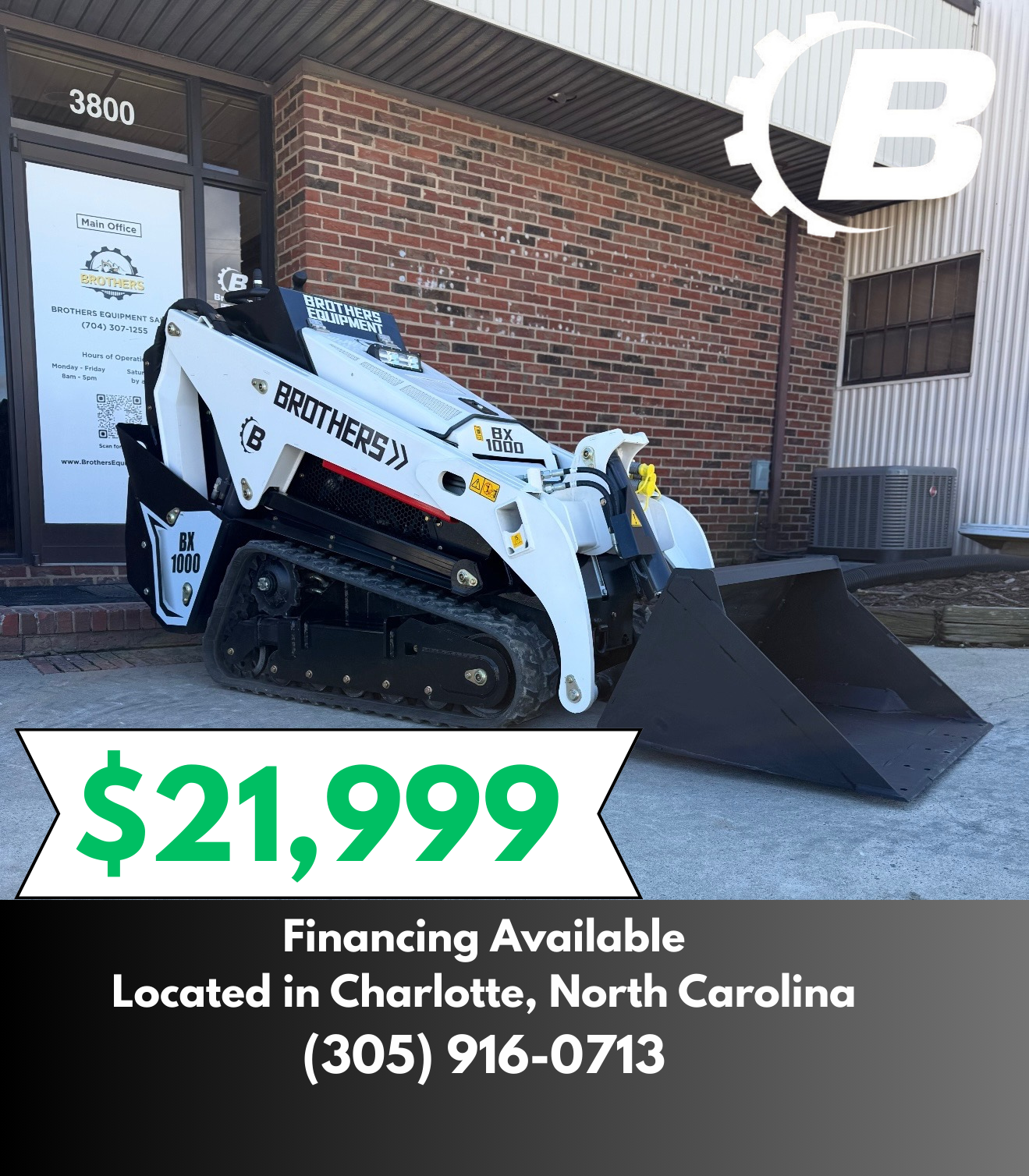 Now Available!
BX1000 Mini Skid Steers