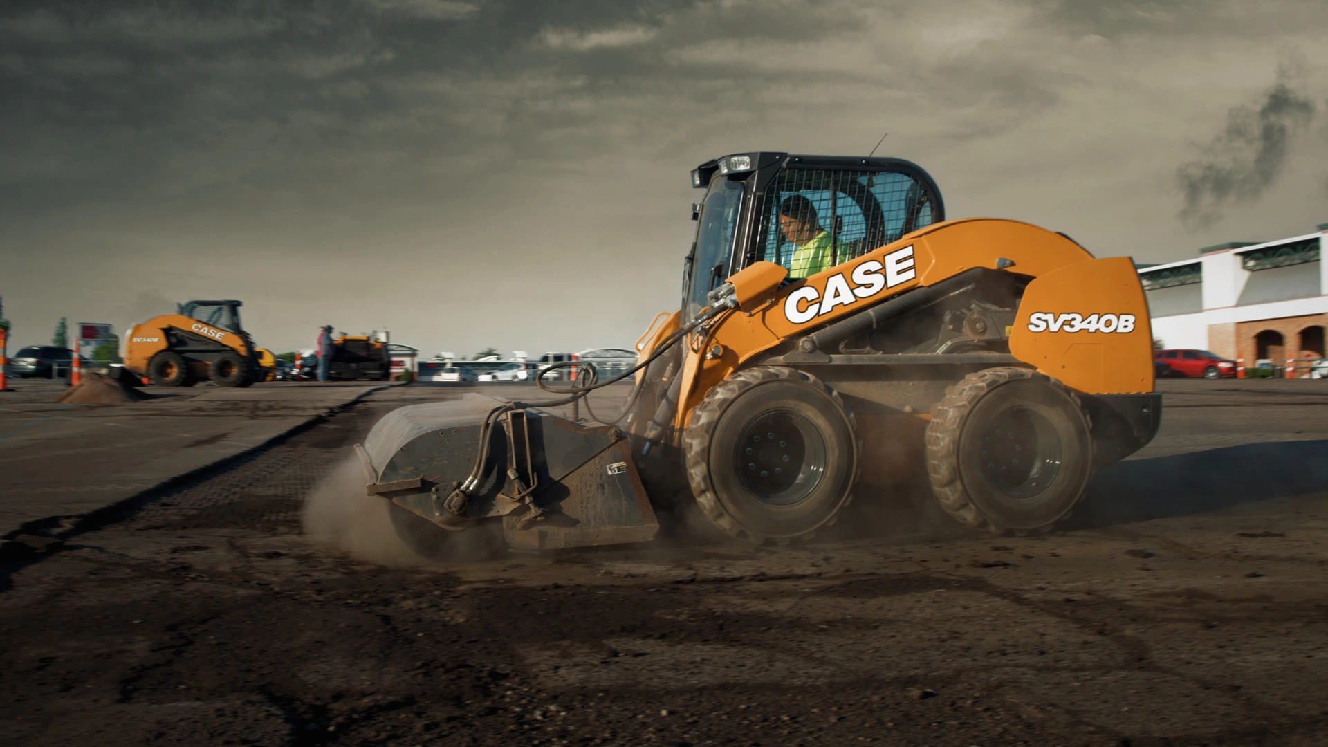 Brothers Equipment skid Steer sweeper attachment