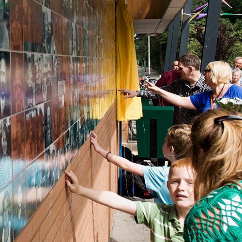 Tegeltableau Westeinde noorderblik Siska Alkema