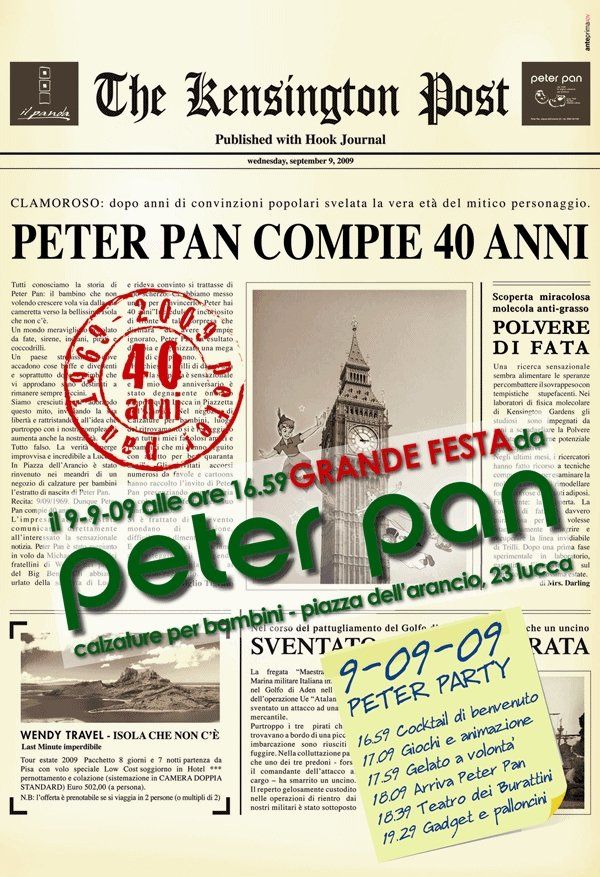 articolo sul quarantesimo anniversario del negozio di abbigliamento e accessori