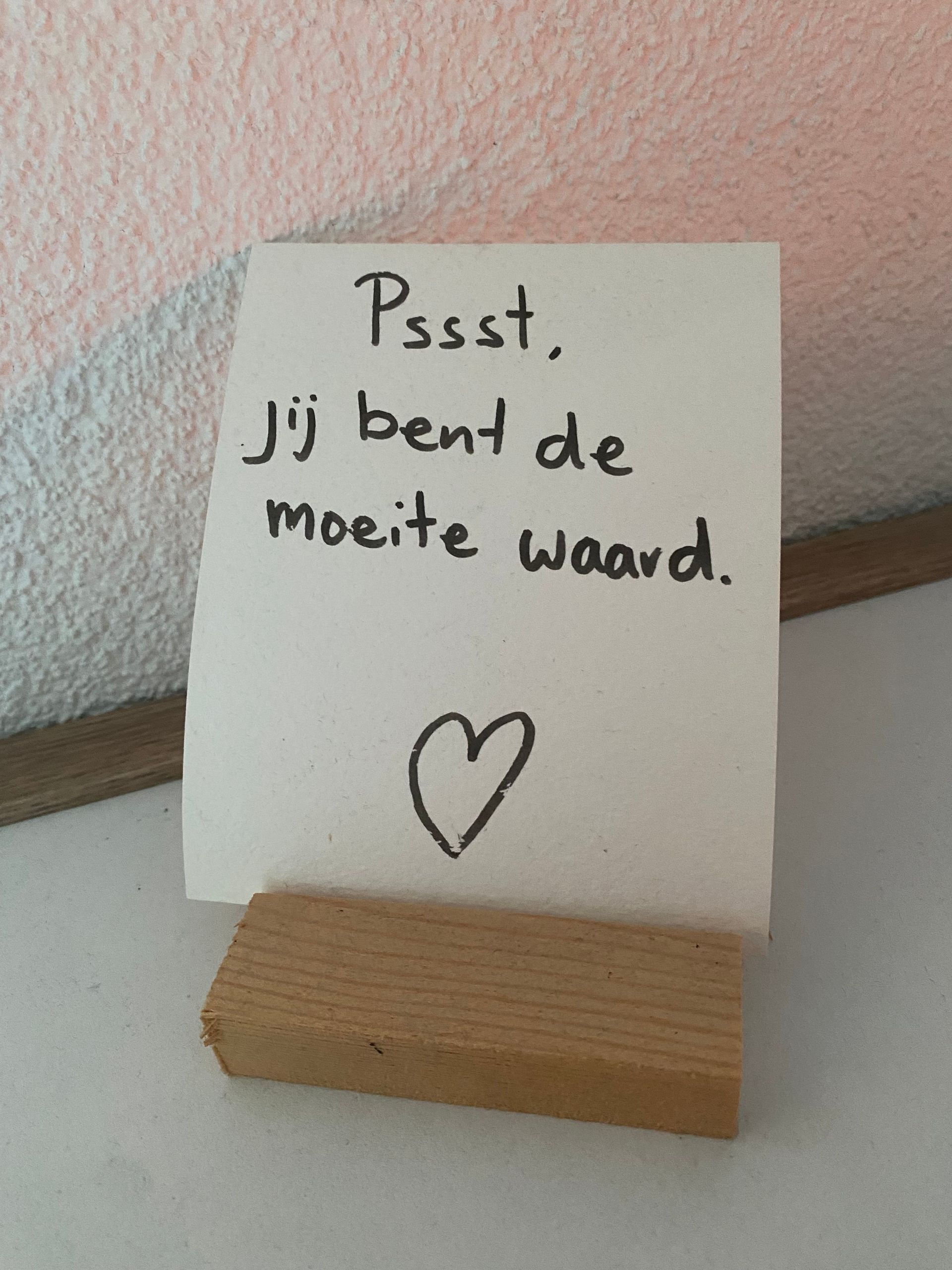 je bent de moeite waard