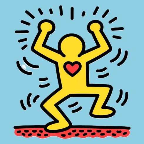 Diagram: Enthousiasme in hartvorm, omgeven door elkaar kruisende cirkels met de labels: Betekenis, Natuur, Financiën en Mensen.