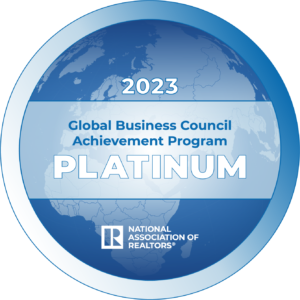 The Global Business Council achievement program platinum badge.
