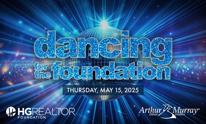 A poster for the dancing foundation shows a disco ball