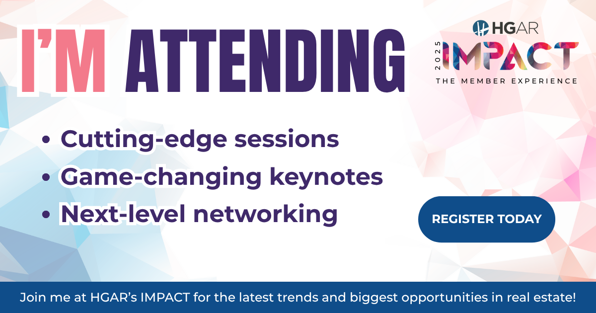 Promotional graphic for Facebook for Attendees attending HGAR's event IMPACT: The Member Experience