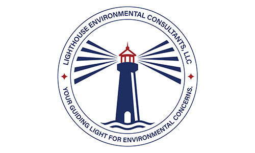 A logo for a company called Lighthouse Environmental Consultants