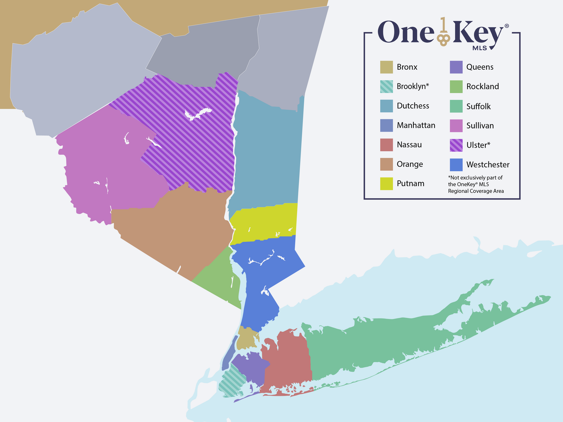 Map of the OneKey® MLS Market Area