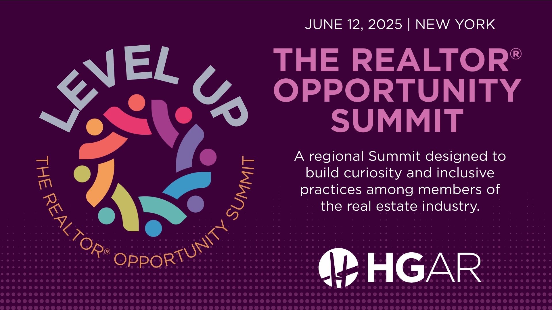 A poster for the realtor opportunity summit in new york