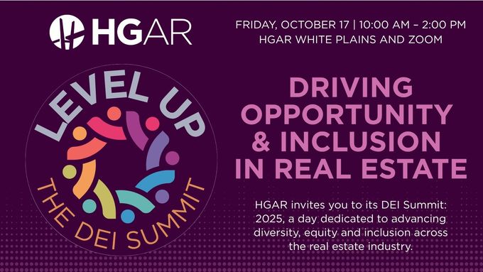 Promotional graphic for a DEI Summit. Purple background, colorful logo, text about opportunity and inclusion.