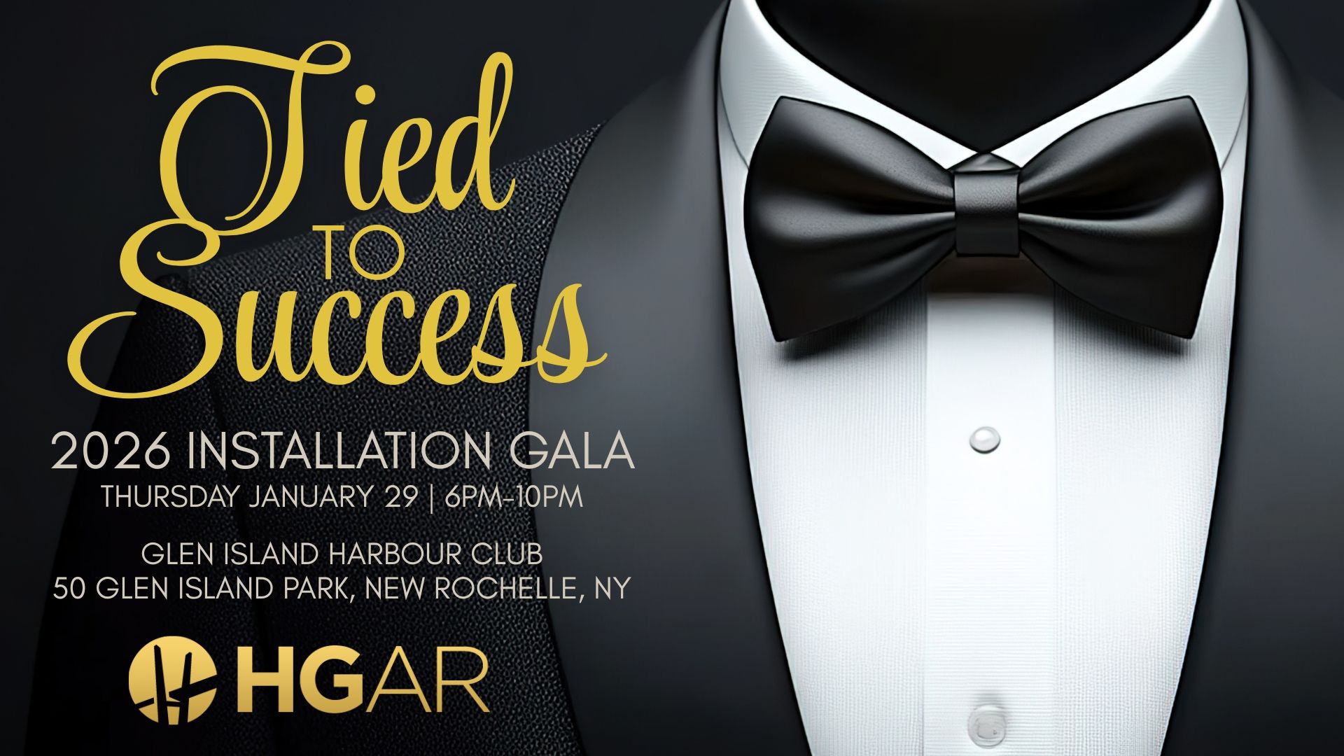 Formal invitation for the 2026 Installation Gala, 