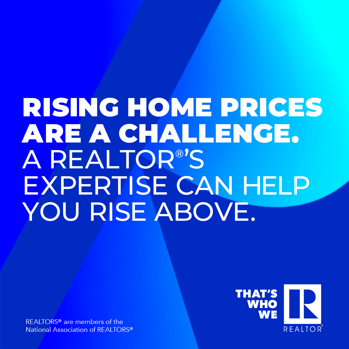 A REALTOR®'S expertise can help you rise above.