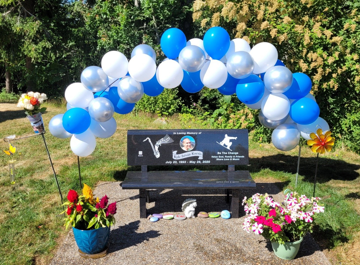 Kyle Kocsis Cemetery Bench - 2022 Birthday