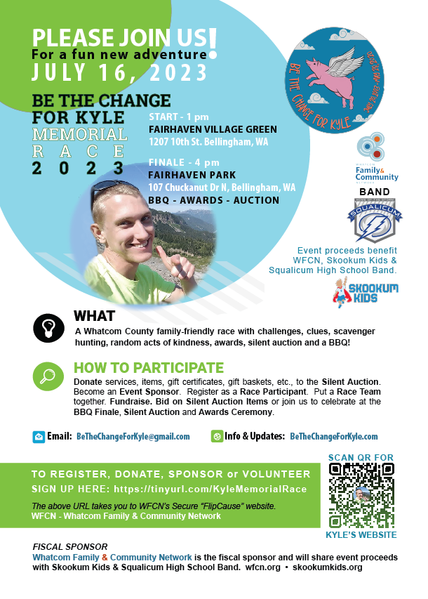 Be The Change For Kyle Memorial Race Flyer