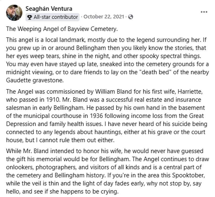 Angel Eyes FB post