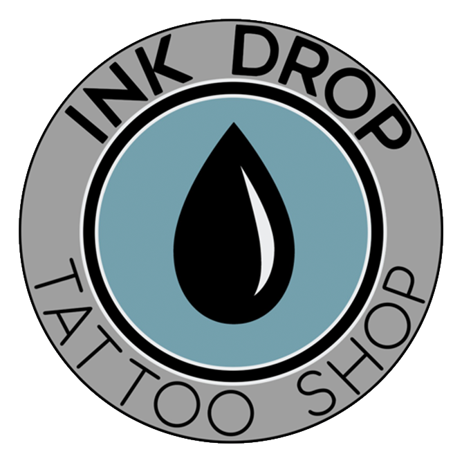 ink drop tattoo shop logo