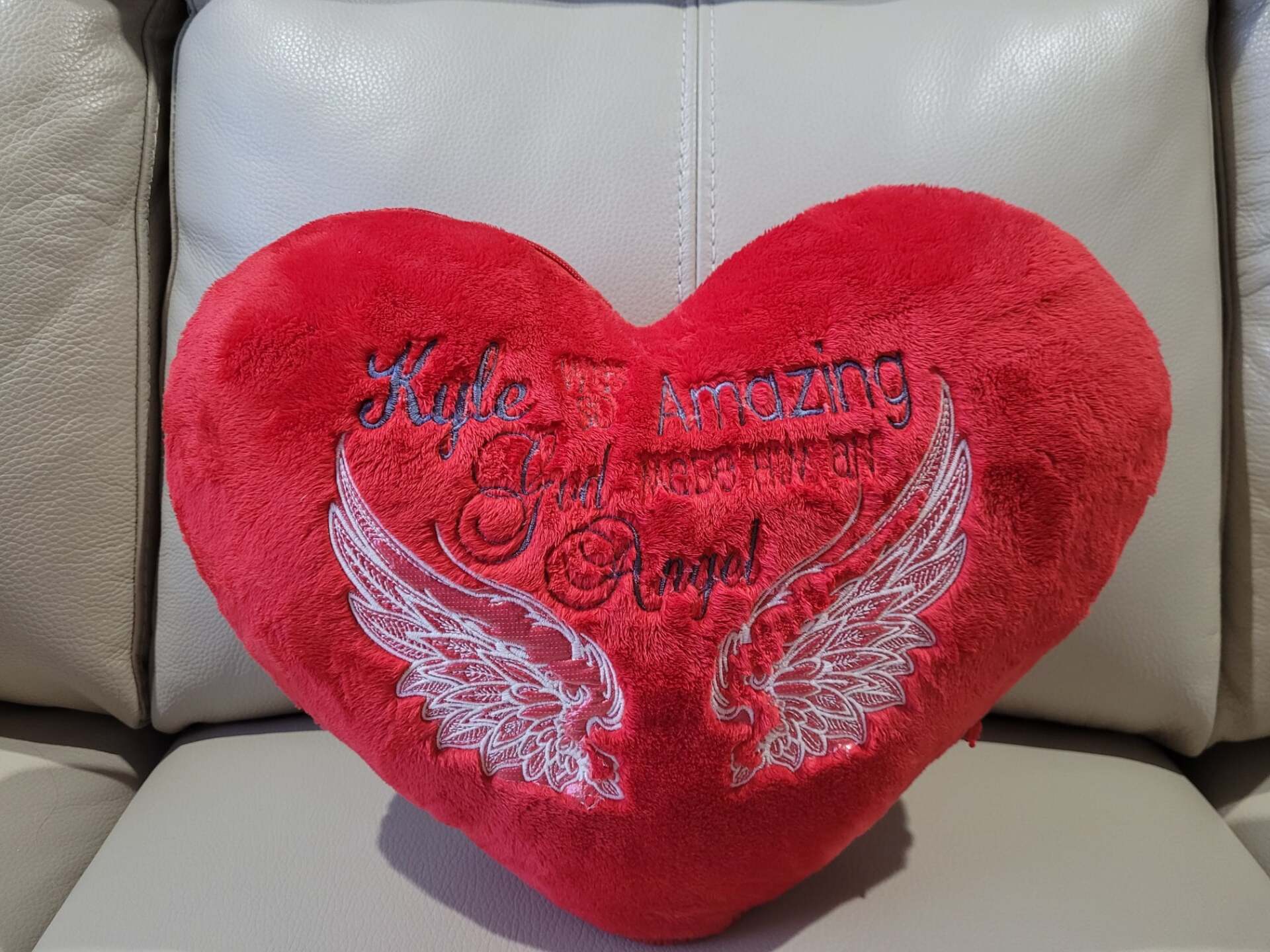 Heart Pillow made by Kori