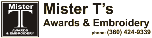 Mister T's Awards & Embroidery logo
