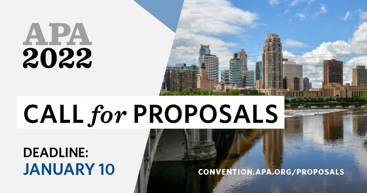 Call for Division Program Proposals APA Convention 2022