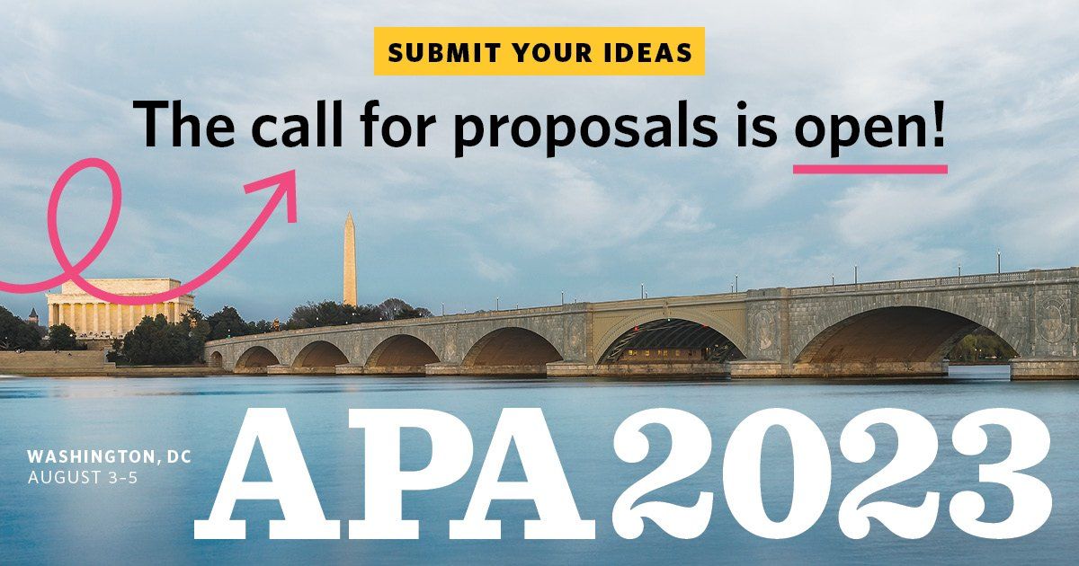 Call for Proposals Division Requirements APA Convention 2023