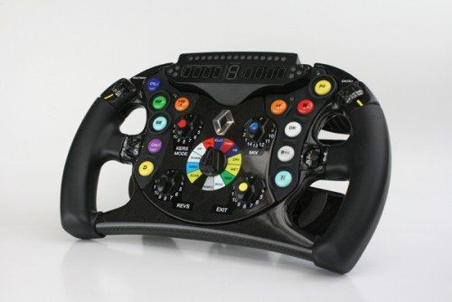 Racing car steering wheel model