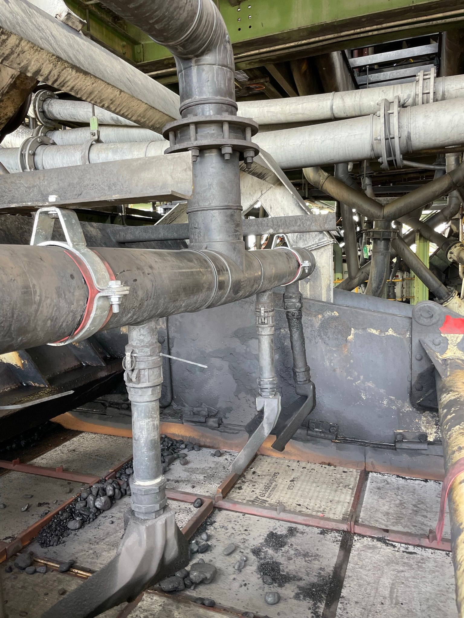 A Bunch of Red and Blue Pipes  — Precise Plumbing & Excavations Pty Ltd In Bowen QLD