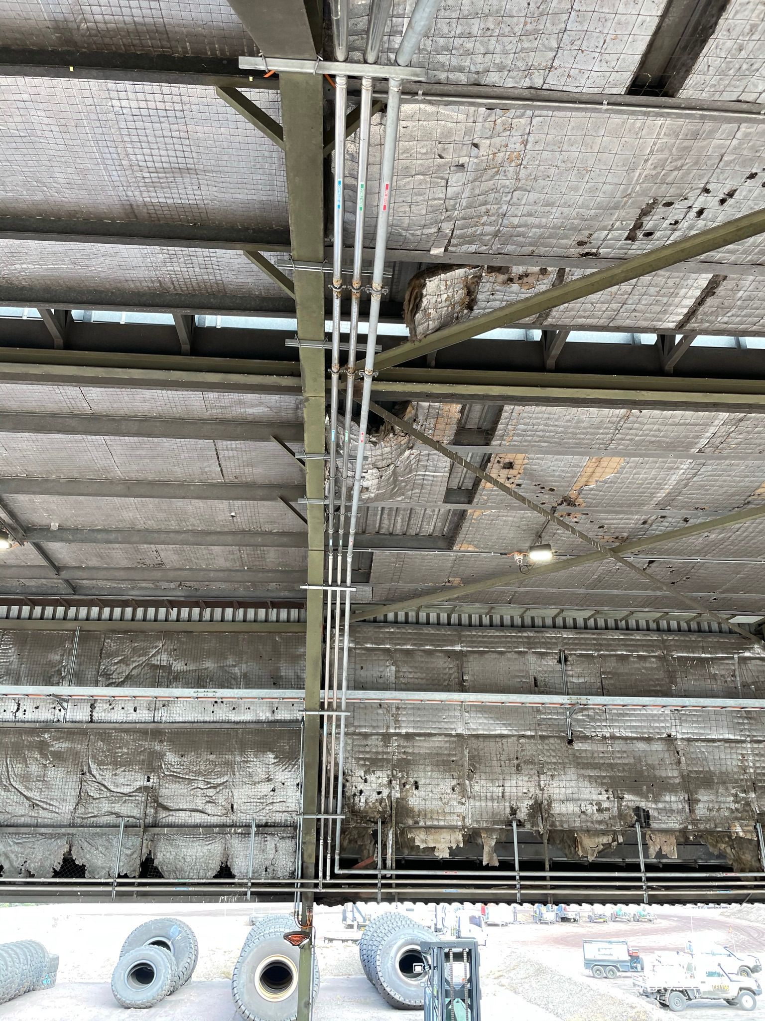 A Blue Pipe With a White Valve Attached to It — Precise Plumbing & Excavations Pty Ltd In Bowen QLD