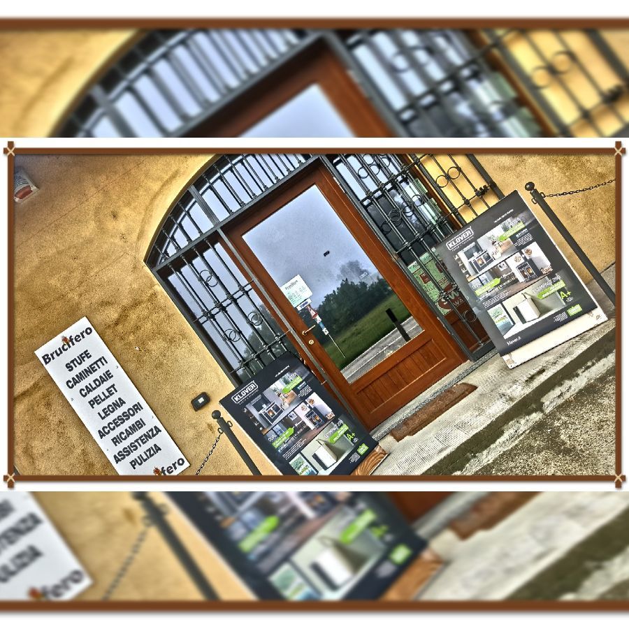 ingresso di azienda specializzata nella vendita di stufe