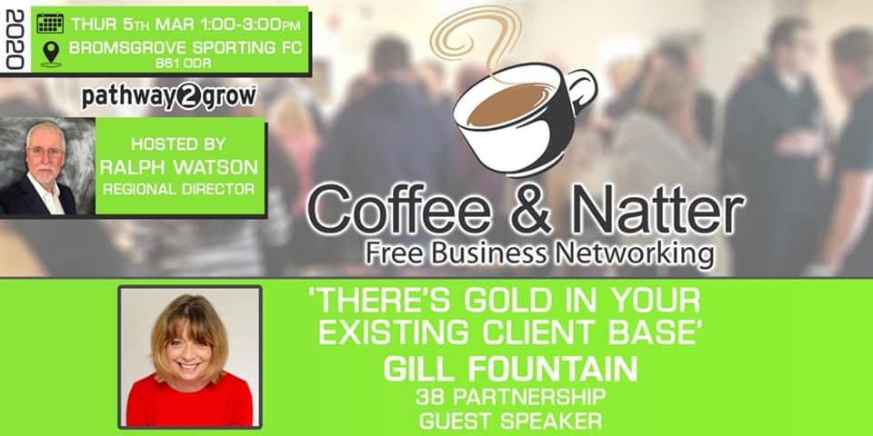 Pathway2Grow Coffee & Natter Bromsgrove March 2020 Gill Fountain