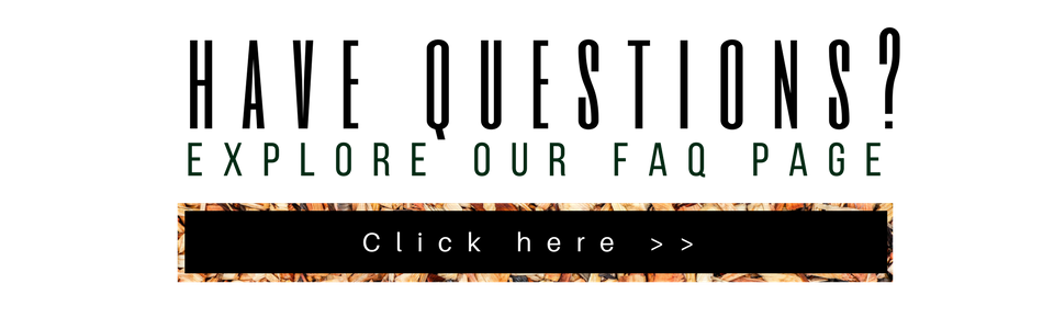 “Have Questions? Explore Our FAQ Page” banner with a “Click Here >>” button on a white background