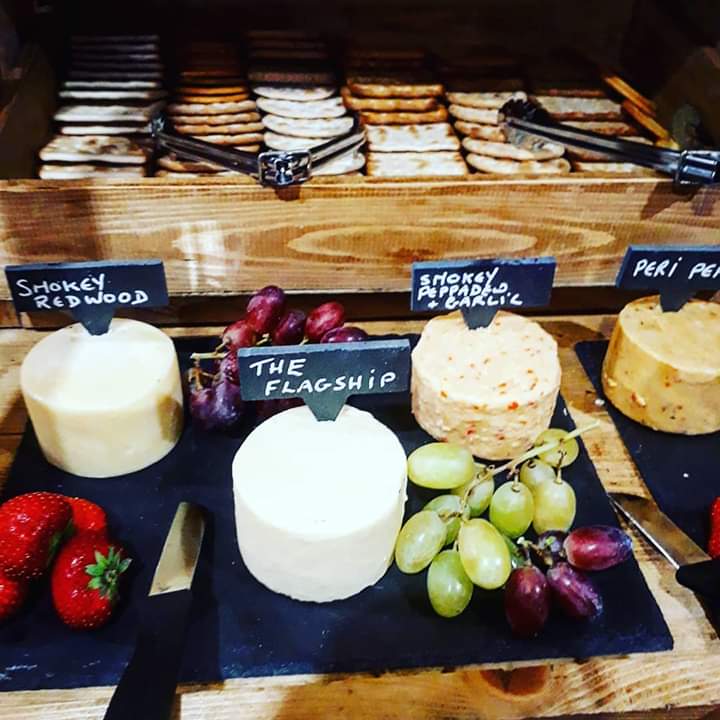 cheese board with crackers