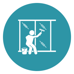 icona pulizia grandi vetrate