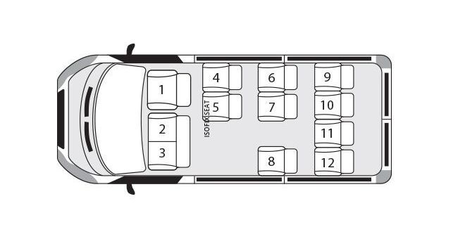 12 seat self drive minibus hire