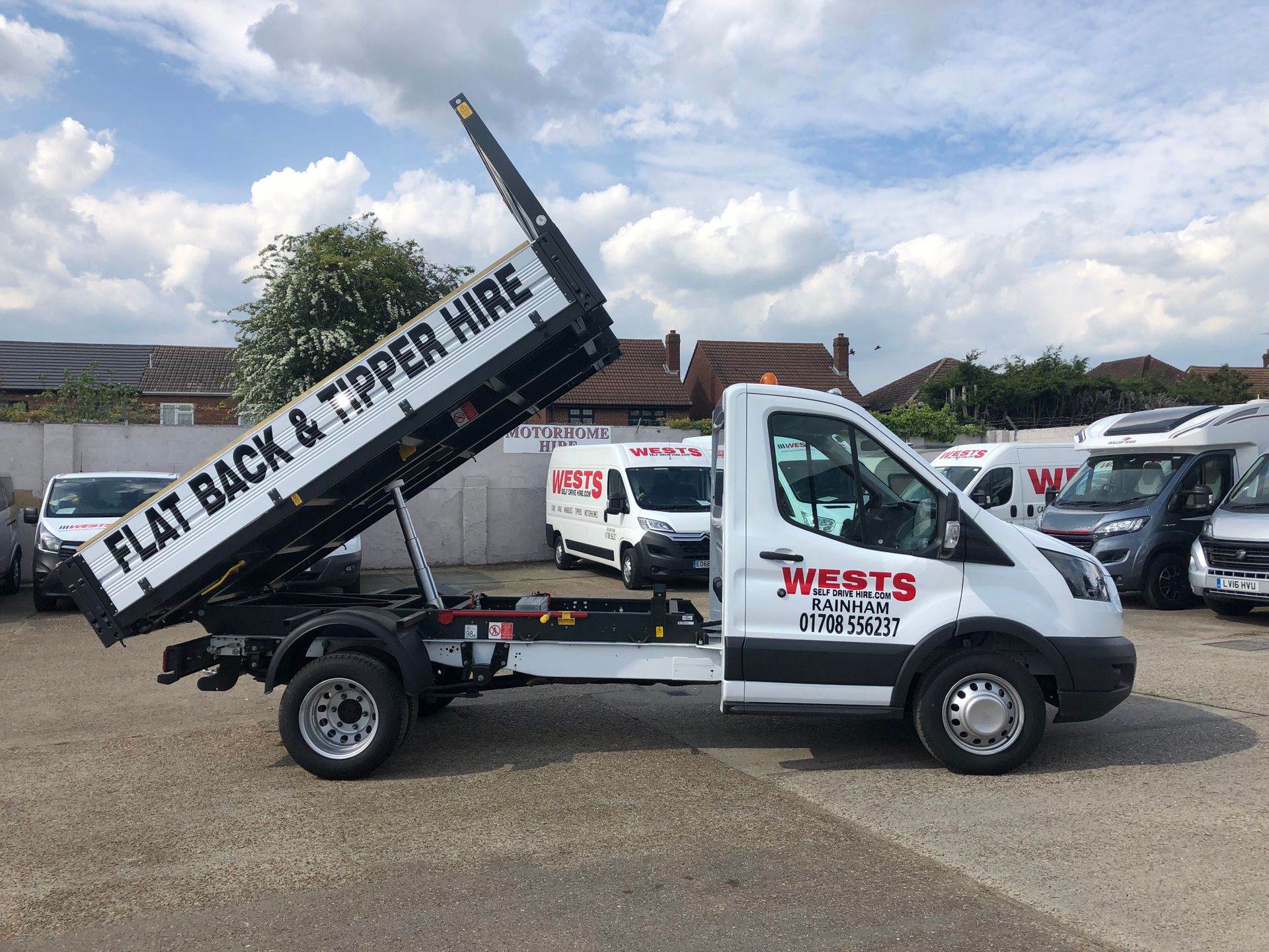Rent a Drop-side Flat-back Tipper Truck Van Hire Rental