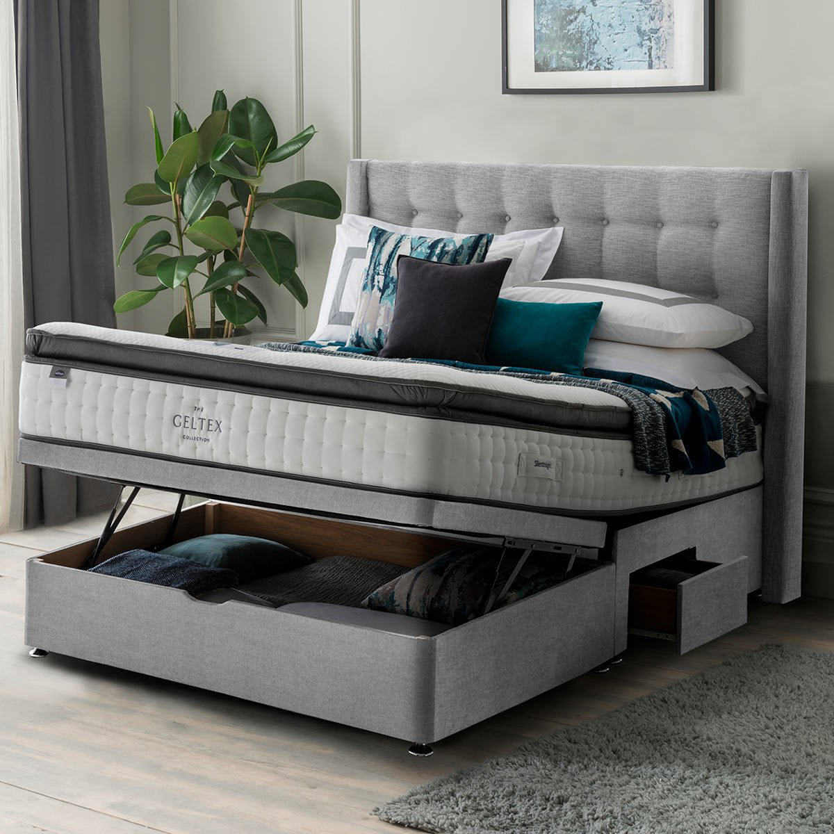 Bed with storage underneath