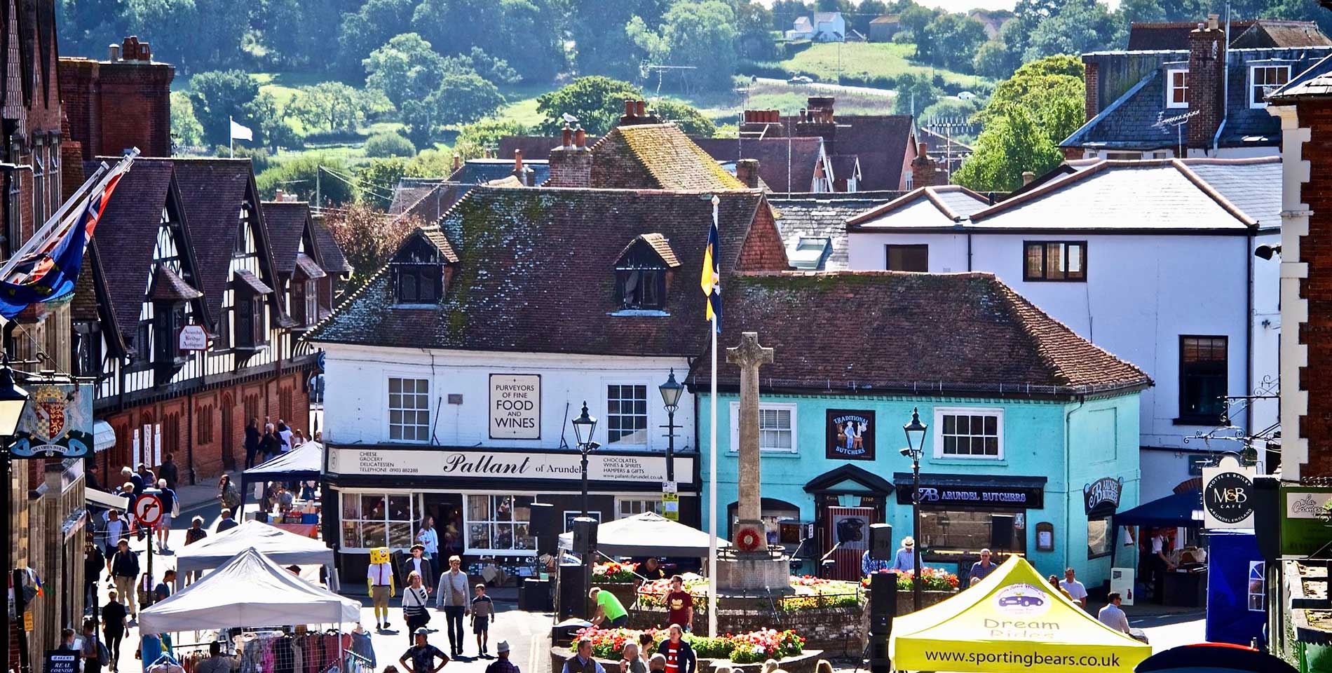 Arundel Town Sqaure and shops