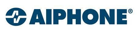 Aiphone logo. Blue wordmark with a circular icon. Registered trademark symbol at the end.