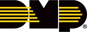 DMP logo: Black letters