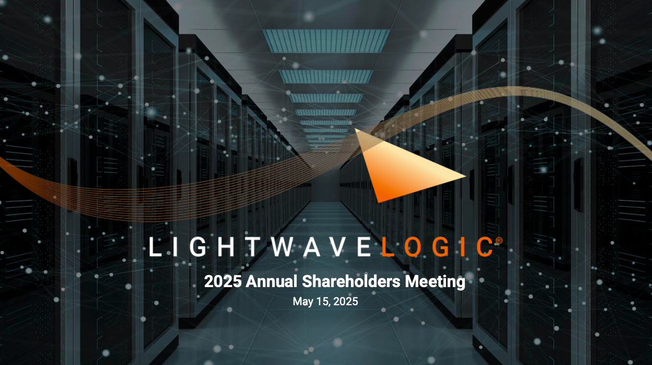 Image of Lightwave Logic's Presentation