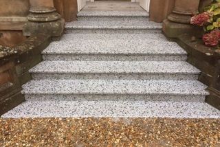 terrazzo grey steps