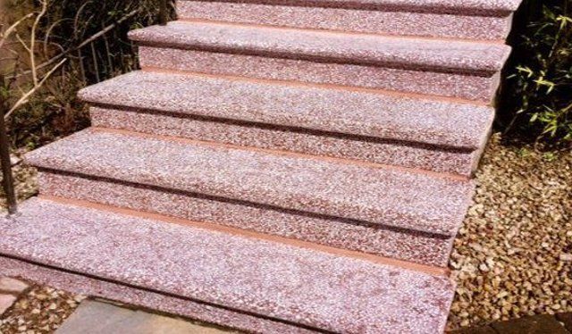 after terrazzo steps