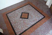 terrazzo entrance after